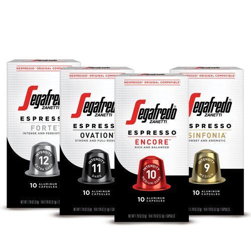 Espresso Aluminum Capsules – Variety Pack, 40 ct. - Segafredo Zanetti® Coffee