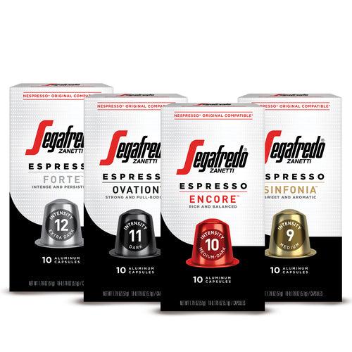 Espresso Aluminum Capsules – Variety Pack, 40 ct. - Segafredo Zanetti® Coffee